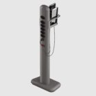 OCTOO EASY PLUG C PERSPECTIVA COM CELULAR CINZA 001 no Klips - Mobiliário Corporativo