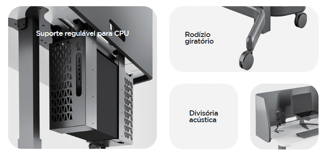 Informacoes adicionais Smart table pro no Klips - Mobiliário Corporativo